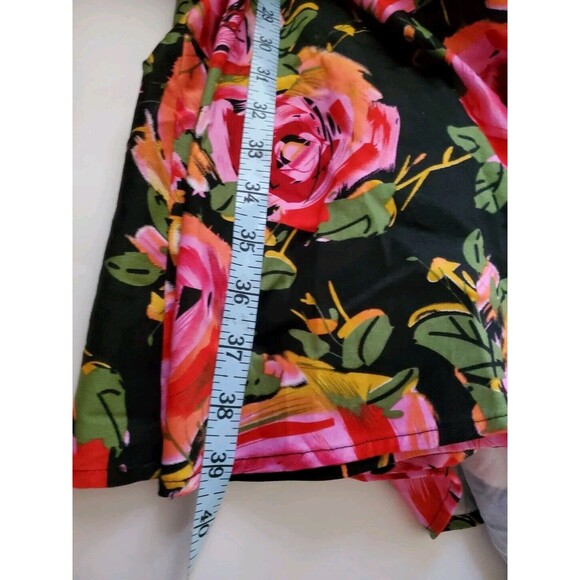 Tatyana PinUp Night Bloom 50s Rockabilly Dress Roses sundress Sz Large - Picture 10 of 10